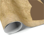 ヴィンテージの結婚式の新郎新婦 ラッピングペーパー (ロールコーナー)