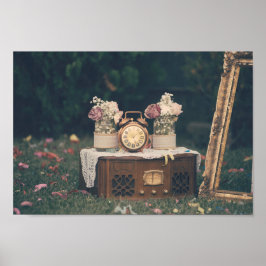 ヴィンテージの結婚式の装飾 ポスター