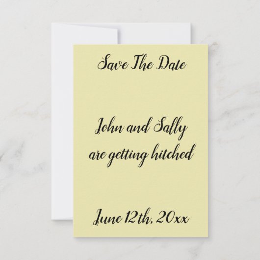 ヴィンテージの結婚式の詩、結婚式の日付を保存 (裏面)