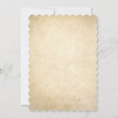 ヴィンテージの結婚式招待状のアンティークの華麗さ 招待状 (裏面)