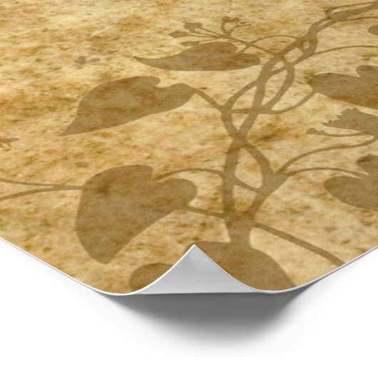 ヴィンテージの結婚式新郎新婦の後に幸せに ポスター (角)