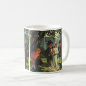 ヴィンテージの結婚式、子供たちが花嫁と花婿を装う コーヒーマグカップ (正面右)