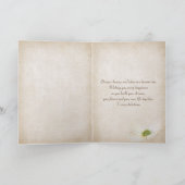 ヴィンテージの結婚証明書の結婚式の招待状 カード (内部)
