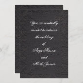 ヴィンテージの結婚 招待状 (正面/裏面)