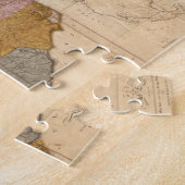 ヴィンテージの統一された州路線地図(1804) ジグソーパズル (側面)