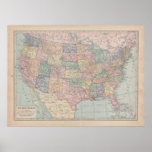 ヴィンテージの統一された州 ポスター (正面)