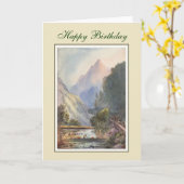 ヴィンテージの絵を描くこと カード (黄色い花)