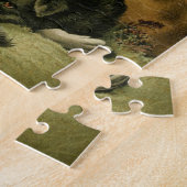 ヴィンテージの絵を描くこと: コリー犬 ジグソーパズル (側面)