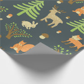ヴィンテージの継ぎ目のないパターンに熊のかわいいイメージが描かれています。 ラッピングペーパー (角)