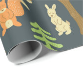 ヴィンテージの継ぎ目のないパターンに熊のかわいいイメージが描かれています。 ラッピングペーパー (ロールコーナー)