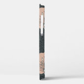 ヴィンテージの継ぎ目のないピンクの花模様。アート番号 Case-Mate iPhoneケース (裏面 / 左)