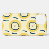 ヴィンテージの継ぎ目のないリンゴの模様。 Case-Mate iPhoneケース (裏面 (横))