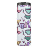 ヴィンテージの継ぎ目のない下着ブラスとパンティ タンブラー (裏面)