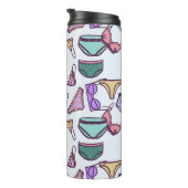 ヴィンテージの継ぎ目のない下着ブラスとパンティ タンブラー (回転右)