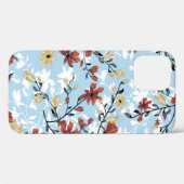 ヴィンテージの継ぎ目のない花模様。シンプルフローラ Case-Mate iPhoneケース (裏面 (横))
