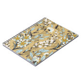 ヴィンテージの継ぎ目のない黒い黒い黒人の花柄 ノートブック (左側)