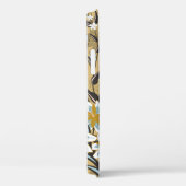 ヴィンテージの継ぎ目のない黒い黒い黒人の花柄 Case-Mate iPhoneケース (裏面 / 右)