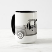 ヴィンテージの綿のトラックのマグ マグカップ (正面左)