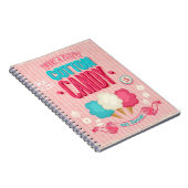 ヴィンテージの綿菓子ポスター ノートブック (右側)