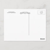 ヴィンテージの緑の花瓶 ポストカード (裏面)