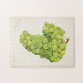 ヴィンテージの緑の葡萄の実絵画の ジグソーパズル (横)
