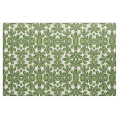 ヴィンテージの緑の黄色い花のサボテンパターン ファブリック (ヤード)