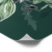 ヴィンテージの緑、シーティングチャート ポスター (角)