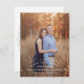 ヴィンテージの繁栄Save the Date Post Card 案内ポストカード (正面/裏面)