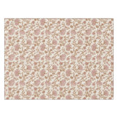 ヴィンテージの繊細なメイブの花と複雑な葉 テーブルクロス (正面(横))