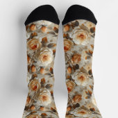 ヴィンテージの繊細な花のパターン。 ソックス (上部)