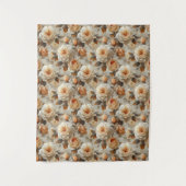 ヴィンテージの繊細な花のパターン。 タペストリー (正面)