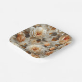 ヴィンテージの繊細な花のパターン。 ペーパープレート (傾斜あり)