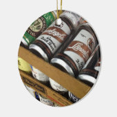ヴィンテージの缶ビールのオーナメント セラミックオーナメント (左)