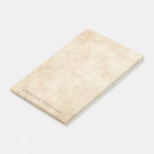 ヴィンテージの羊皮紙のアンティークによって老化させるペーパー素朴な名前 ポストイット (アングル)