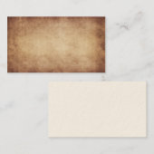 ヴィンテージの羊皮紙のアンティークの紙の背景のカスタム 名刺 (正面/裏面)