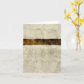 ヴィンテージの羊皮紙のテンプレートのブランク カード (黄色い花)