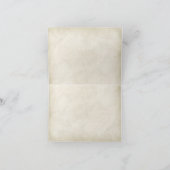 ヴィンテージの羊皮紙の一見ビジネスはノート感謝していしています サンキューカード (内部)