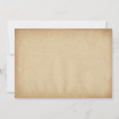 ヴィンテージの羊皮紙の素朴な結婚式招待状 招待状 (裏面)