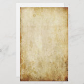 ヴィンテージの羊皮紙 便箋 (正面/裏面)