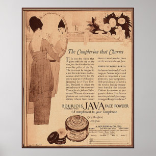 ヴィンテージの美しいおよび化粧品の広告1922年 ポスター