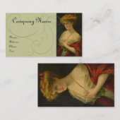 ヴィンテージの美しいの名刺 名刺 (正面/裏面)