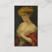 ヴィンテージの美しいの名刺 名刺 (裏面)