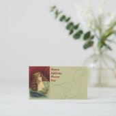 ヴィンテージの美しいの名刺 名刺 (スタンド正面)