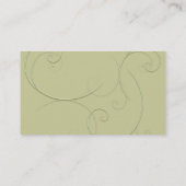 ヴィンテージの美しいの名刺 名刺 (裏面)