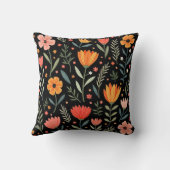 ヴィンテージの美しいフローラ人気がある収集 クッション (裏面)