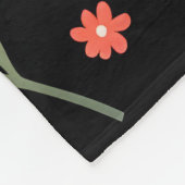 ヴィンテージの美しいフローラ人気がある収集 フリースブランケット (角)