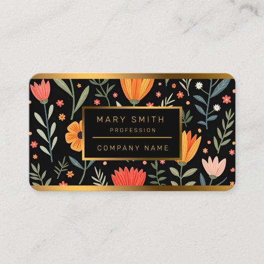 ヴィンテージの美しいフローラ人気がある収集 名刺 (正面)