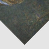 ヴィンテージの美しい女性の青いデコpage 薄葉紙 (詳細)