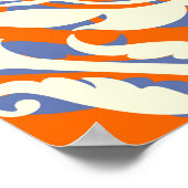 ヴィンテージの美しい背景、シームレスなパターン、lu ポスター (角)