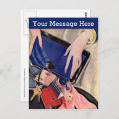 ヴィンテージの美とファッションアクセサリー ポストカード (正面/裏面)